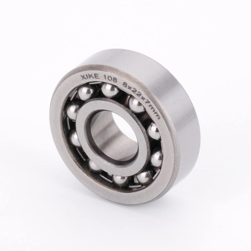Xike 1 Pcs 108 Self-Aligning Ball Bearings 8x22x7mm, Open and Chrome Steel Fits DIY/Fans/Industrial/Agriculture/Pulp/Paper/Beverage/Textile/Material Handling Machinery. - Image 4